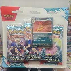 Pokemon Journey Together SV09 -Set of 2- [Scrafty & Yanmega] 3-Pack Blister - Image 2