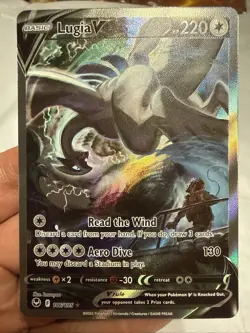 Lugia V Alt Art 186/195 Swsh12 Silver Tempest Holo Pokemon Card - Image 1