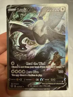 Lugia V Alt Art 186/195 Swsh12 Silver Tempest Holo Pokemon Card - Image 3