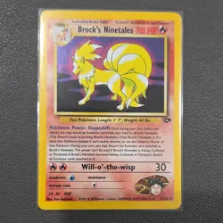 Pokemon Brock's Ninetales Holo Rare Gym Challenge 3/132 Stage 1 70 HP 2000 - Image 1