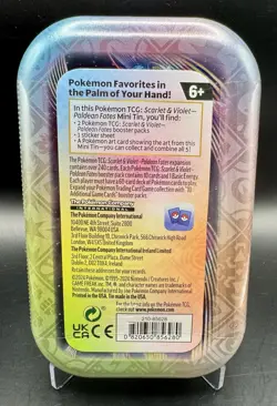 SEALED-SMOLIV-PALDEAN FATES MINI TIN-SHINY-POKEMON-SHIPPING INCLUDED! - Image 3
