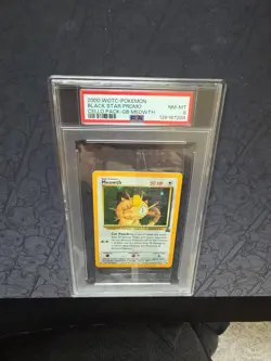 Pokemon: Meowth #10 Gameboy Celio Pack Black Star Promo 2000 WOTC -PSA 8 LOW POP - Image 4