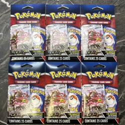 Pokemon TCG Mystery Pack w/ Foil Card MJ Holding Company 2024 Lot Of 6 - Image 1