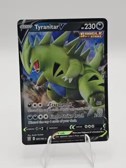 Tyranitar V 097/163 Battle Styles Ultra Rare Holo Pokemon TCG Card NM Foil SWSH - Image 1