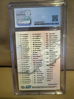Checklist Pokemon Topps 2000 Series 3 CGC 8 - Image 2