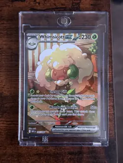 Pokemon TCG SV White Flare Whimsicott EX SAR 165/086 - Image 1