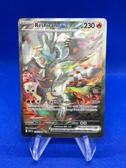 Pokemon White Flare Reshiram ex 166/086 Special Illustration Rare Alt Art NM - Image 1
