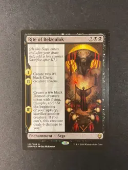 Rite of Belzenlok - Dominaria - Magic the Gathering - MTG - Image 1