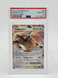 Pokemon XY Evolutions 64/108 Pidgeot EX PSA 10 - Image 1