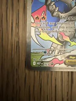 2025 Pokemon Mega Evolutions Mega Charizard X Ex Black Star Promo - Image 3