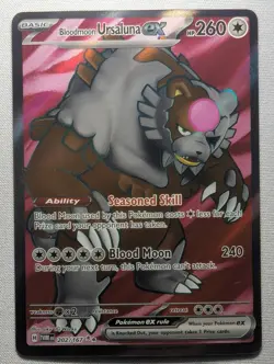 Bloodmoon Ursaluna ex 202/167 Ultra Rare Twilight Masquerade Pokemon Near Mint - Image 1