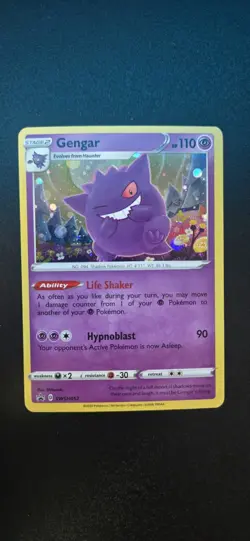 Pokemon TCG Gengar SWSH052 Sword & Shield Black Star Promo Holo NM - Image 1
