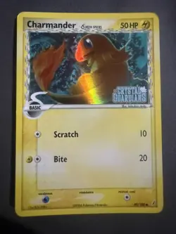 Charmander 49/100 - Reverse Holo Stamp - Ex Crystal Guardians - Pokemon - Nm/Lp - Image 1