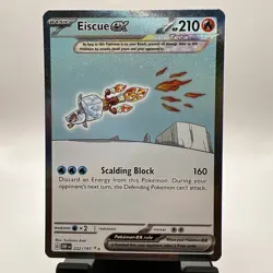 Pokemon TCG Eiscue EX 222/197 Obsidian Flames NM Pack Fresh - Image 1