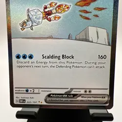 Pokemon TCG Eiscue EX 222/197 Obsidian Flames NM Pack Fresh - Image 3