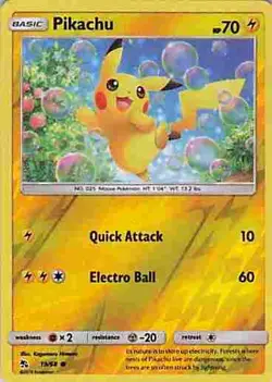 Pikachu 19/68 C Hidden Fates Pokemon Reverse Holo VLP - Image 1