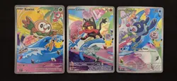 First Partner Illustration Collection Series 1 Gen 7 Alolan Pokemon TCG Set- NM - Image 1