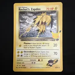 Pokemon TCG Rockets Zapdos Holo Classic Collection 15/132 Celebrations NM - Image 1