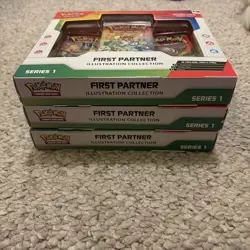 Pokemon TCG First Partner Illustration Collection Box Series 1 Sealed Lot Of 3 - Image 2