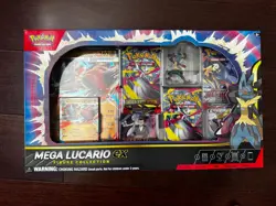 Pokemon TCG Mega Lucario ex Premium Figure Collection Box Factory Sealed - Image 1