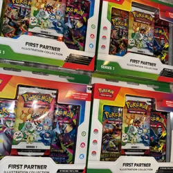 Pokemon TCG First Partner Illustration Collection Box Series 1 Lot Of 4 Sealed - Image 2