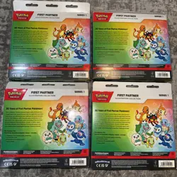 Pokemon TCG First Partner Illustration Collection Box Series 1 Lot Of 4 Sealed - Image 3