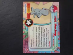 1999 Topps Pokemon Rainbow Foil #66 Machop Holo Blue Logo Series 1 TV 1st *HP* - Image 2