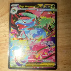 Pokemon Mega Venusaur EX Ultra Rare Full Art Holo 177/132 Evolutions 380 HP - Image 1