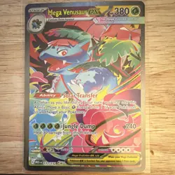 Pokemon Mega Venusaur EX Ultra Rare Full Art Holo 177/132 Evolutions 380 HP - Image 3