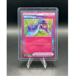 Pokemon TCG SV05: Temporal Forces Hero's Cape 152/162 Ace SPEC Rare Holo - Image 1