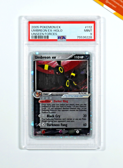 Pokemon PSA 9 Umbreon Ex #112 Holo EX Unseen Forces 2005 English - Image 1