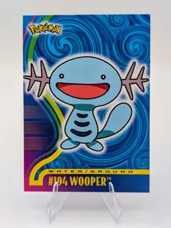Topps Pokemon Johto Series Blue Logo: Wooper #194 - Image 1