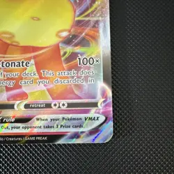 2021 Pokemon Evolving Skies Flareon VMAX 018/203 NM - Image 4
