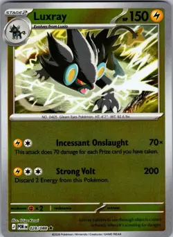 Luxray Perfect Order 028/088 Rare Reverse Holo Pokemon Near Mint - Image 1