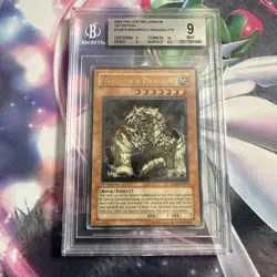 2005 YUGIOH 1ST ED TLM-EN015 MEGAROCK DRAGON ULTIMATE RARE PSA 9 MINT # - Image 1