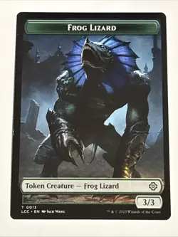MTG Commander: The Lost Caverns of Ixalan Frog Lizard/Merfolk Token 0013/0003 NM - Image 1