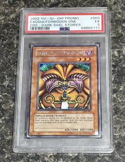 2002 YU-GI-OH! PROMO DDS-DARK DUEL STORIES #003 EXODIA THE FORBIDDEN ONE PSA 5 - Image 1