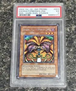 2002 YU-GI-OH! PROMO DDS-DARK DUEL STORIES #003 EXODIA THE FORBIDDEN ONE PSA 5 - Image 3
