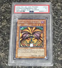 2002 YU-GI-OH! PROMO DDS-DARK DUEL STORIES #003 EXODIA THE FORBIDDEN ONE PSA 5 - Image 5