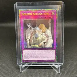 BLZD-EN079 Solemn Accusation Starlight Rare 1st Edition YuGiOh Blazing Dominion - Image 1
