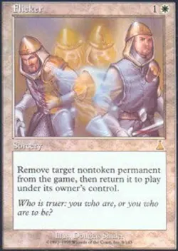Moderate Play, English MTG Regular Flicker Urza's Destiny Magic the Gathering - Image 1