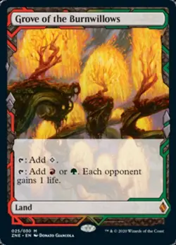 Grove of the Burnwillows -Foil Near Mint MTG Zendikar Rising Expeditions - Image 1