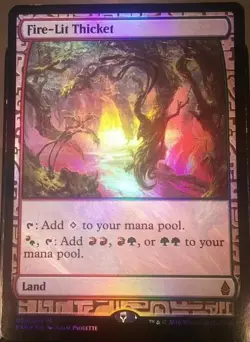 Fire-Lit Thicket -Foil Near Mint MTG Zendikar Expeditions - Image 1