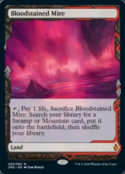 Bloodstained Mire -Foil Near Mint MTG Zendikar Rising Expeditions - Image 1