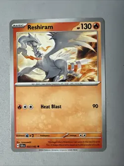 Pokemon TCG * SV Stellar Crown * 22/142 Reshiram Uncommon * FRESH PK - Image 1