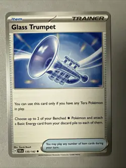Pokemon TCG * SV Stellar Crown * 135/142 Glass Trumpet Uncommon * FRESH PK - Image 1