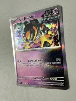 Pokemon TCG * SV Stellar Crown * 71/142 Iron Boulder Holo Rare * FRESH PK - Image 2