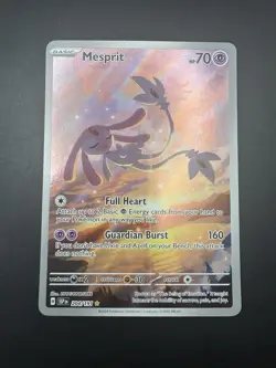 Pokemon TCG Mesprit 204/191 Sv08: Surging Sparks Holo Pack Fresh Clean Copy - NM - Image 4