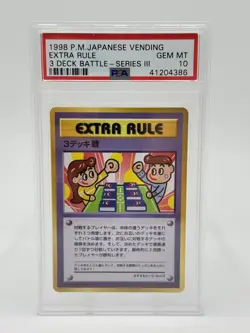Pokemon Japanese Vending Extra Rule 3 Deck Battle Series III PSA 10 - Image 1