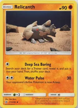 Relicanth 111/236 Unified Minds Pokemon Yuka Morii NM - Image 1